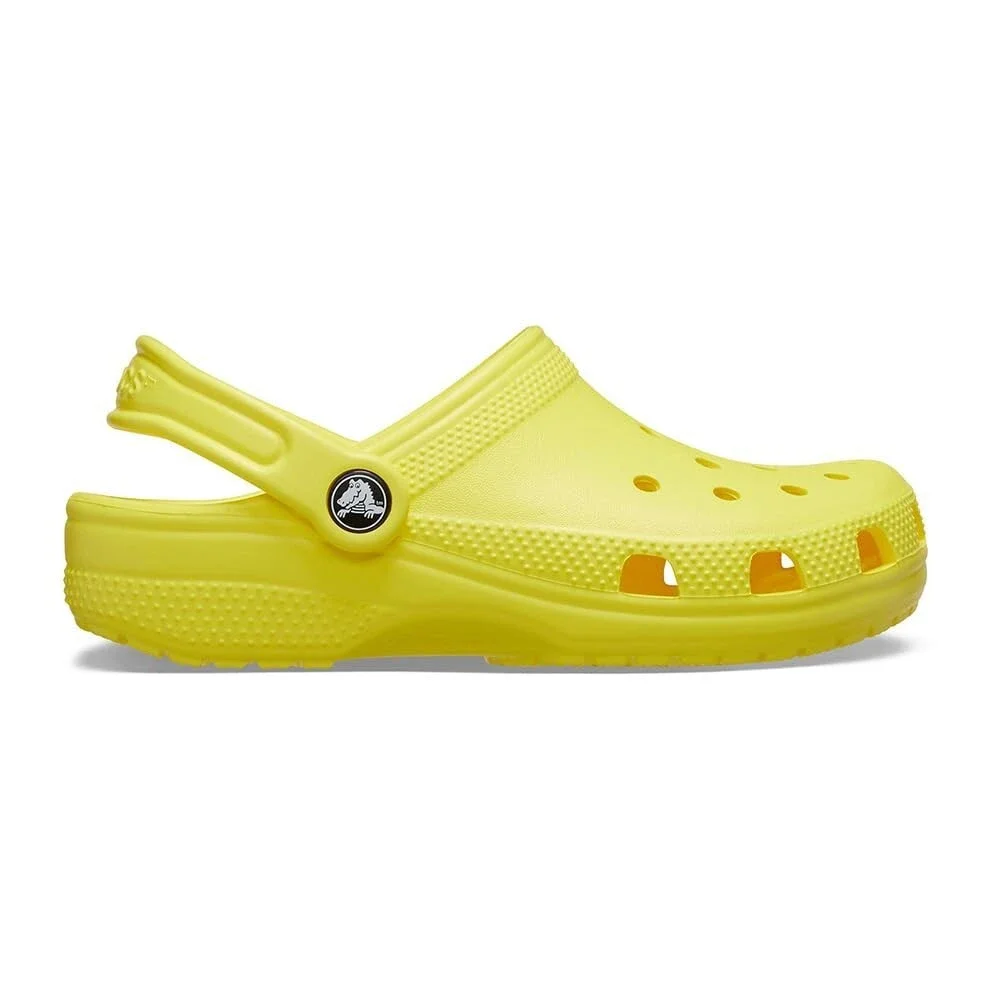 Crocs Classic 206991-77J Clog Kids Cyber Yellow Perforated Comfort Shoes JAX2147